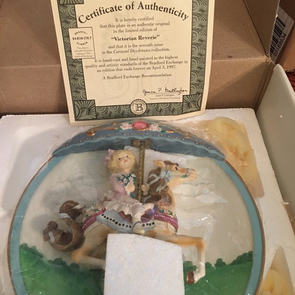 The Bradford Exchange Victorian Reverie Carousel Plate - Multicolor